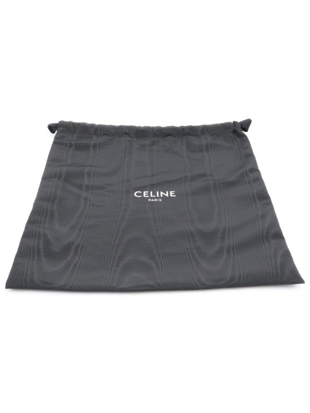 Celine Triomphe Horizontal Messenger Bag Black Leather Silver - Picture 6 of 6